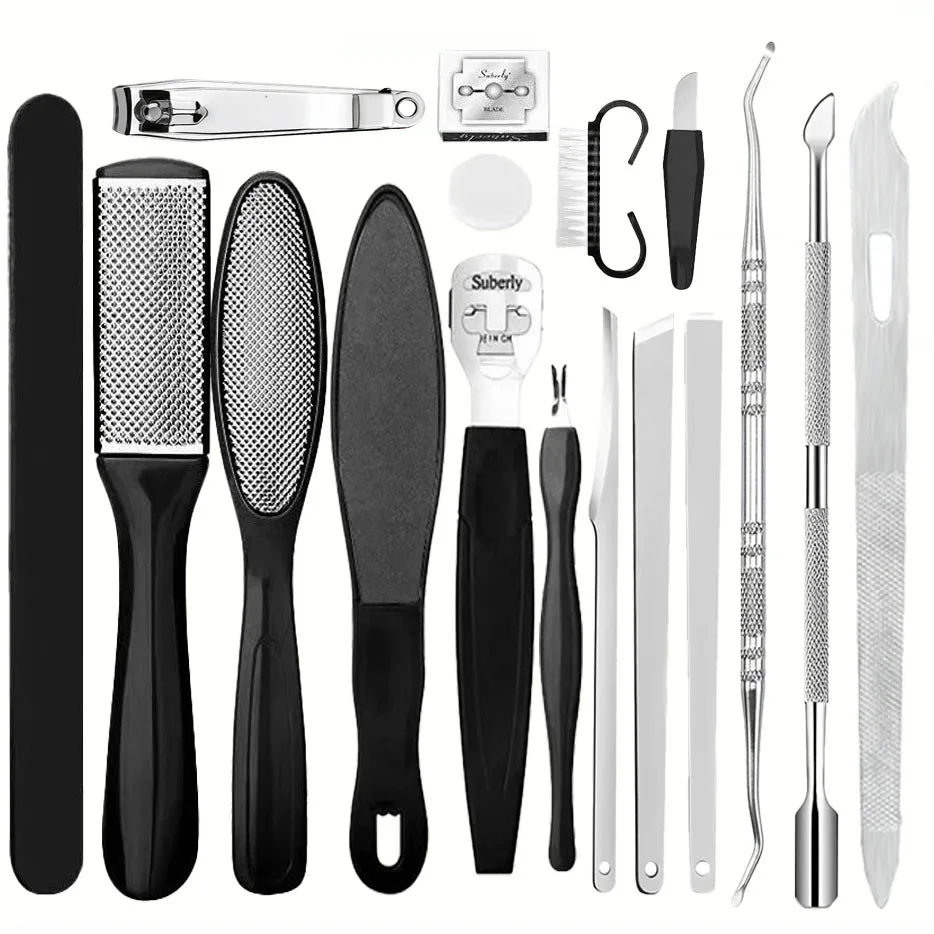 Stainless Steel Pedicure Tool Set – Professional Foot Care Kit