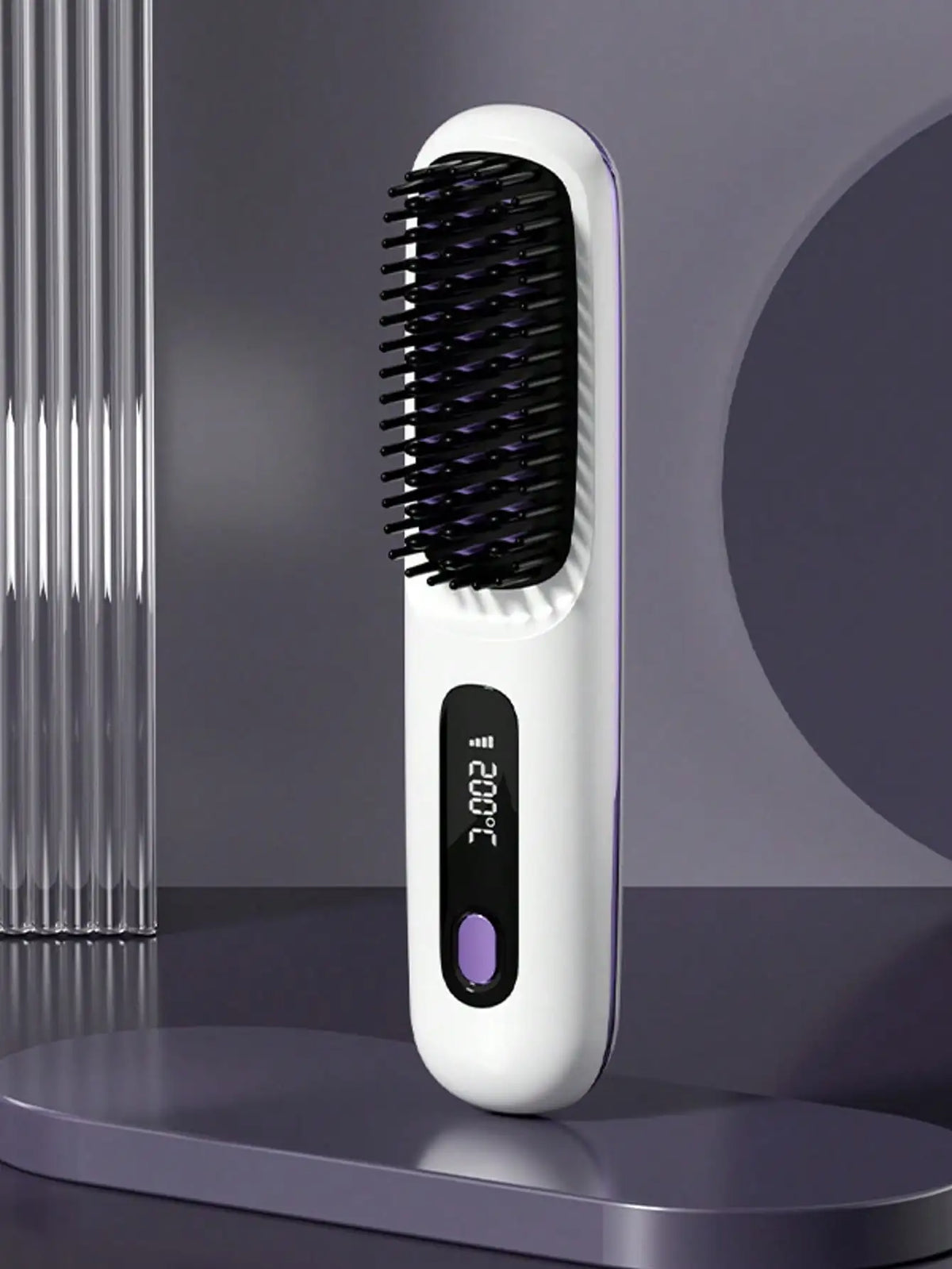 Wireless Negative Ion Hair Straightening Brush
