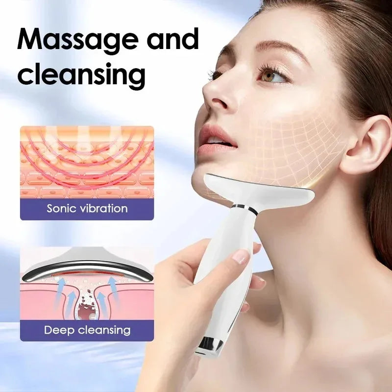 7-Color LED Light Therapy Face & Neck Massager