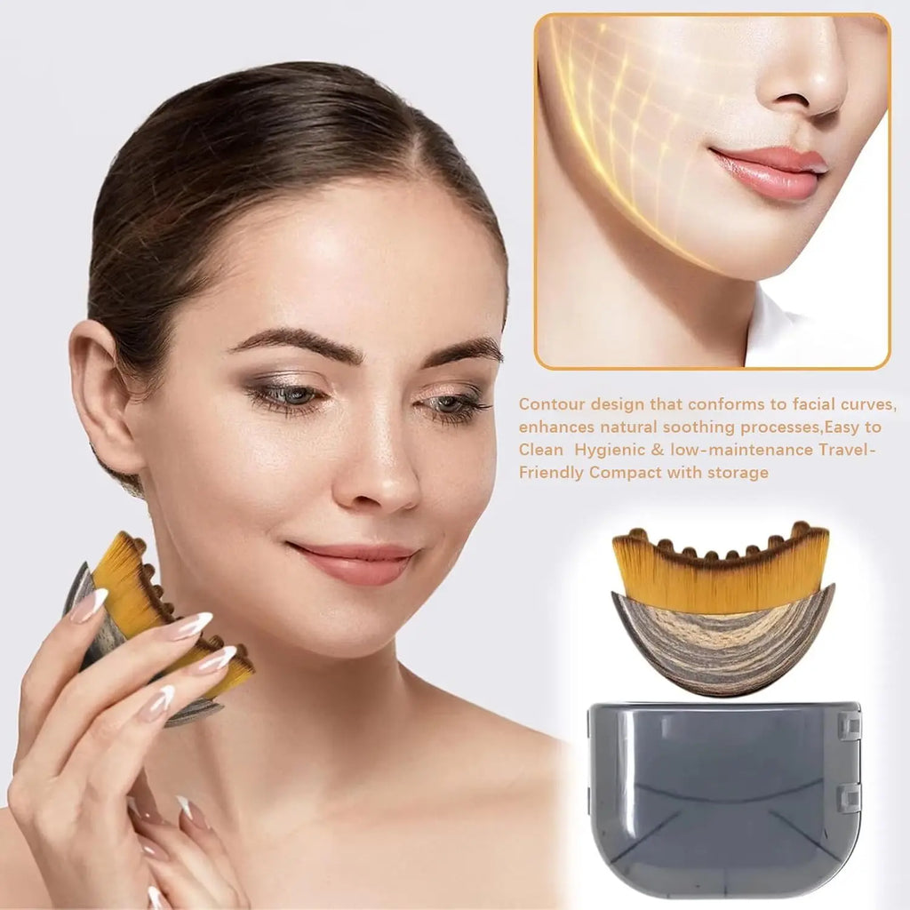 Facial Contour Sculpting Brush – Lymphatic Drainage Massager
