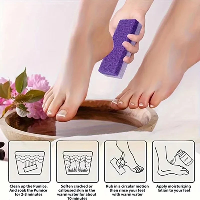 2-in-1 Pumice Stone & Foot Scrubber