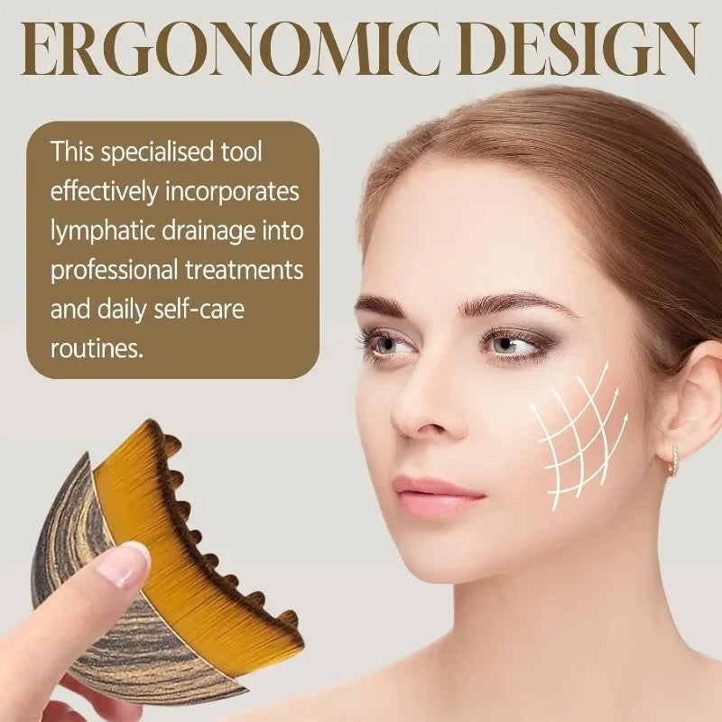 Facial Contour Sculpting Brush – Lymphatic Drainage Massager