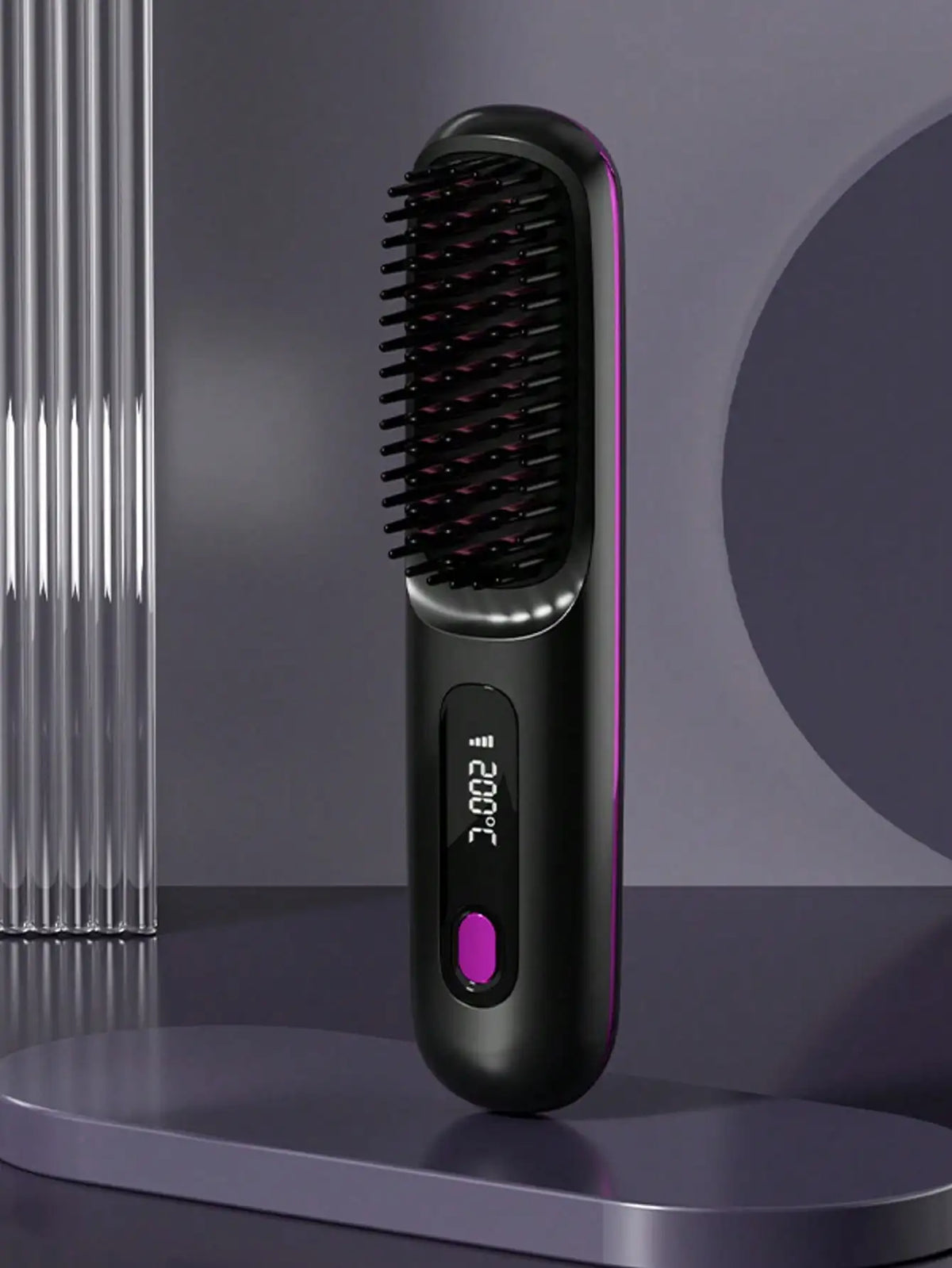 Wireless Negative Ion Hair Straightening Brush