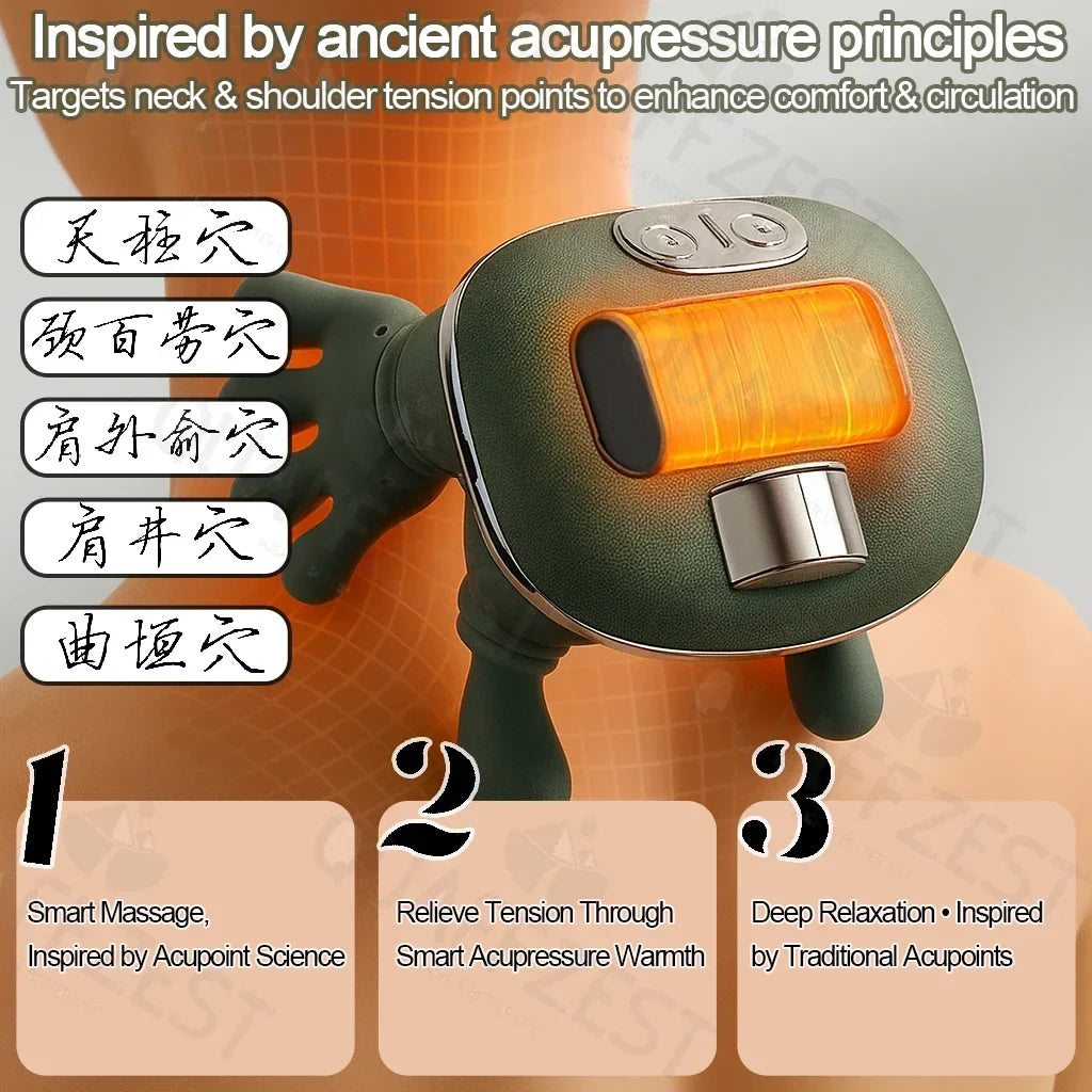 Wireless Neck & Shoulder Kneading Massager
