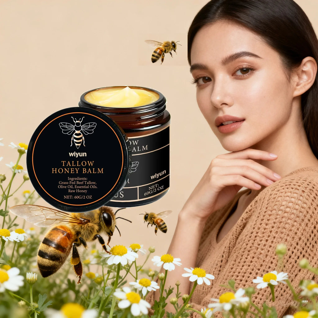 Whipped Tallow Honey Balm – Hydrating Face & Body Cream