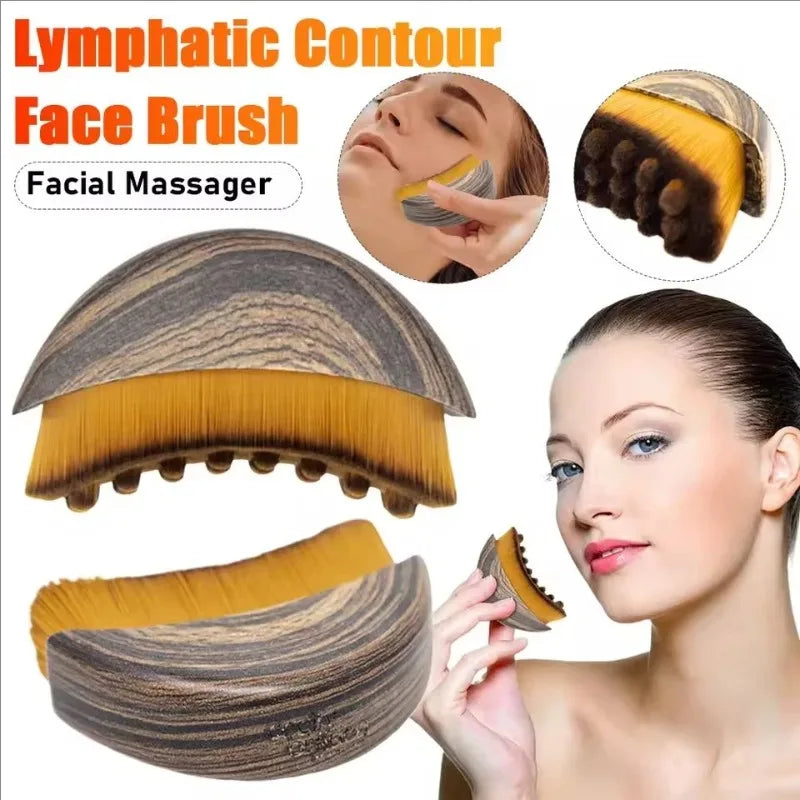 Facial Contour Sculpting Brush – Lymphatic Drainage Massager