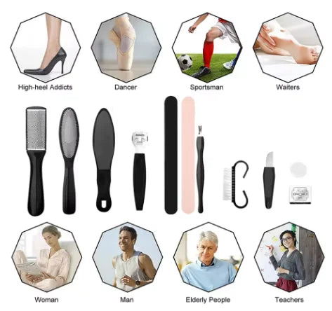 Stainless Steel Pedicure Tool Set – Professional Foot Care Kit