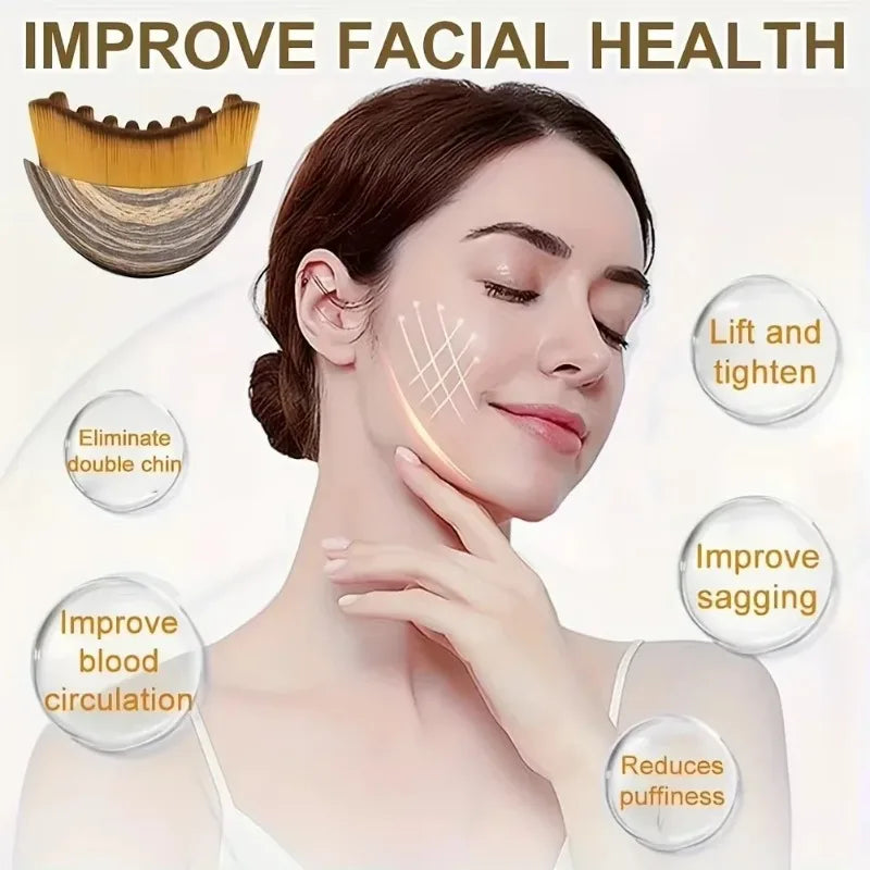 Facial Contour Sculpting Brush – Lymphatic Drainage Massager