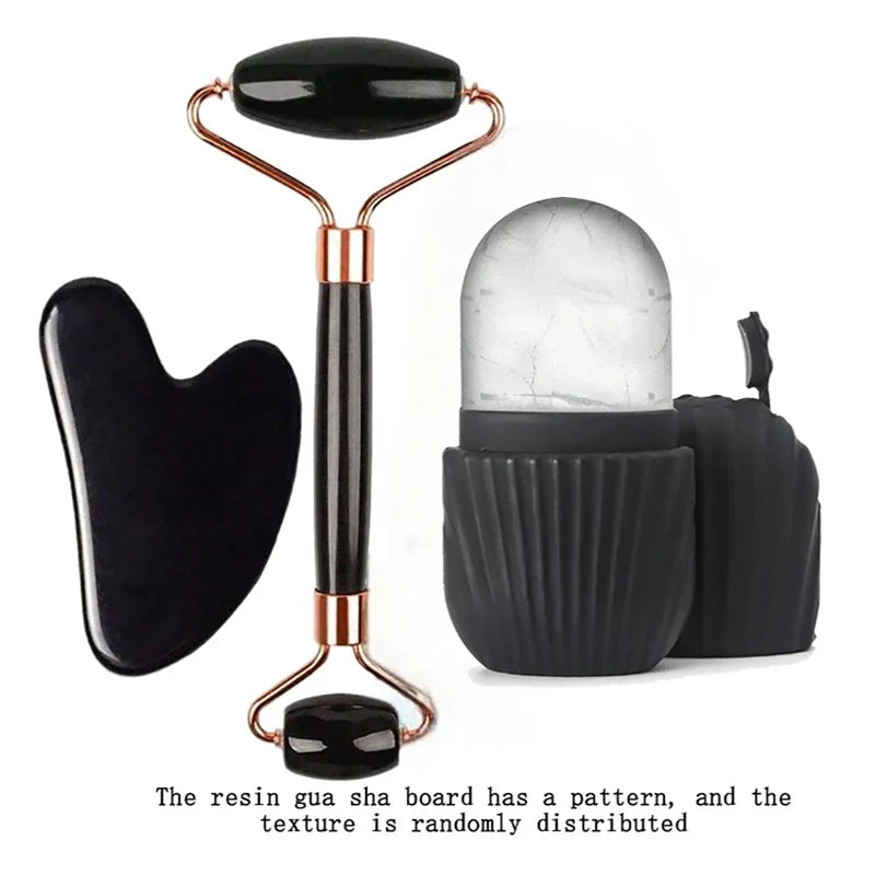 Ice Face Roller & Gua Sha Set
