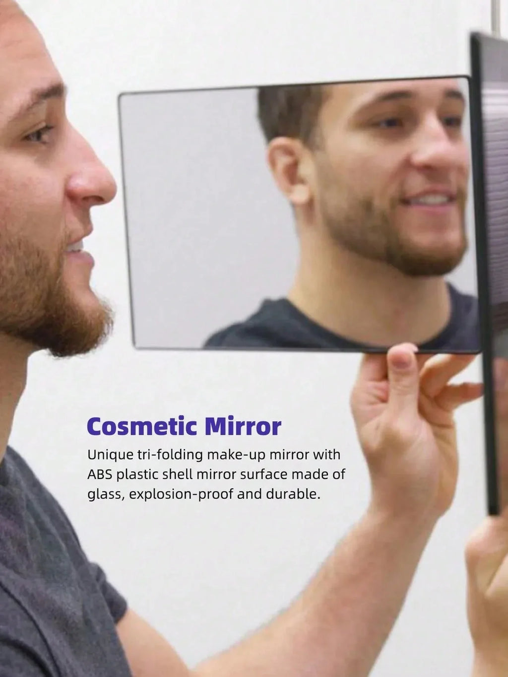 360° Tri-Fold Lighted Vanity Mirror