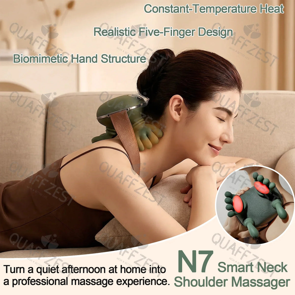 Wireless Neck & Shoulder Kneading Massager