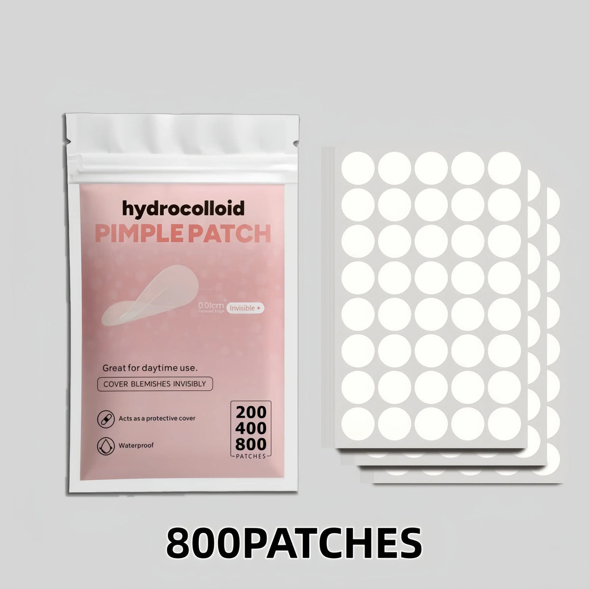 Invisible Hydrocolloid Pimple Patches – Mixed Sizes