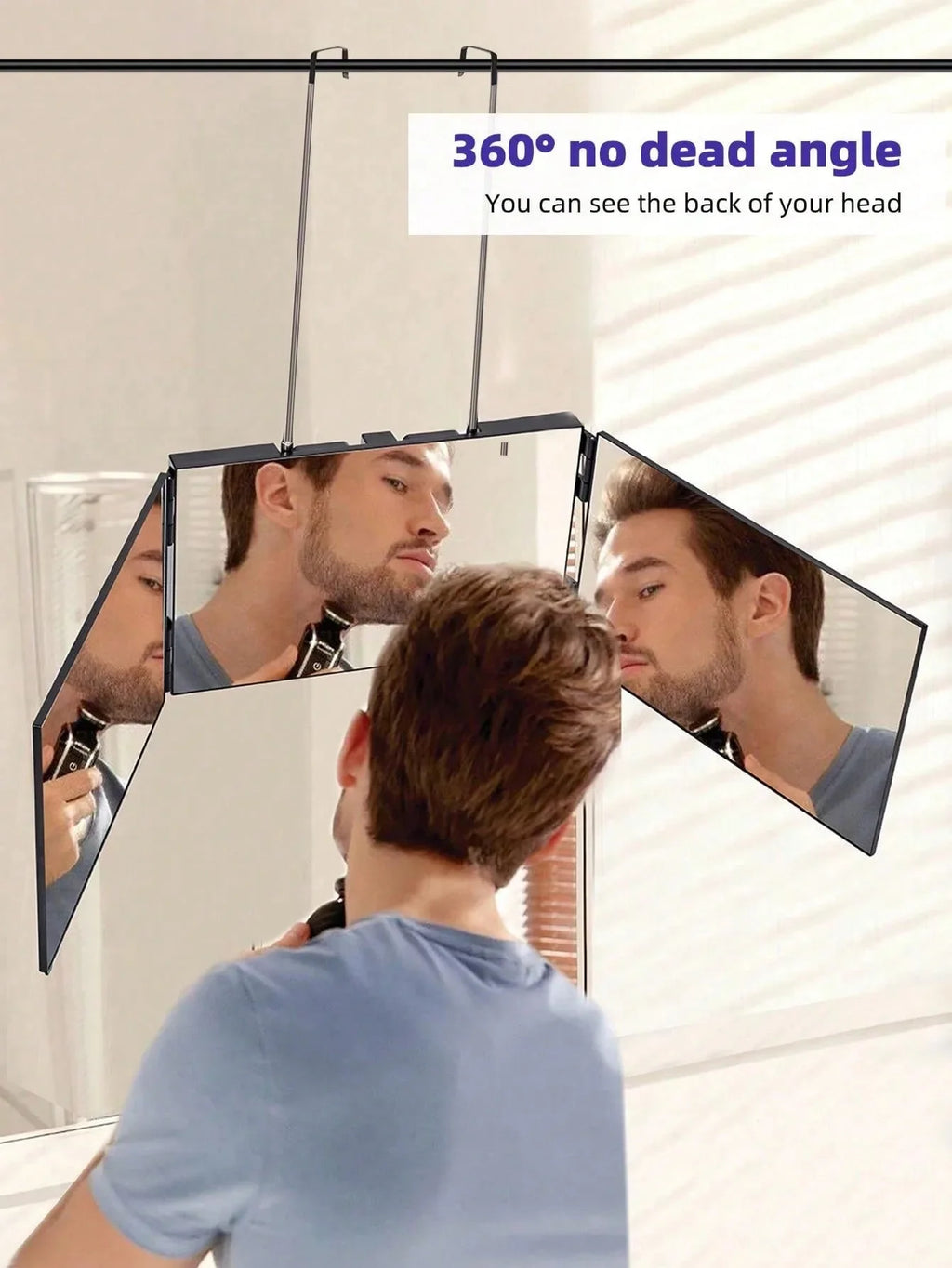 360° Tri-Fold Lighted Vanity Mirror