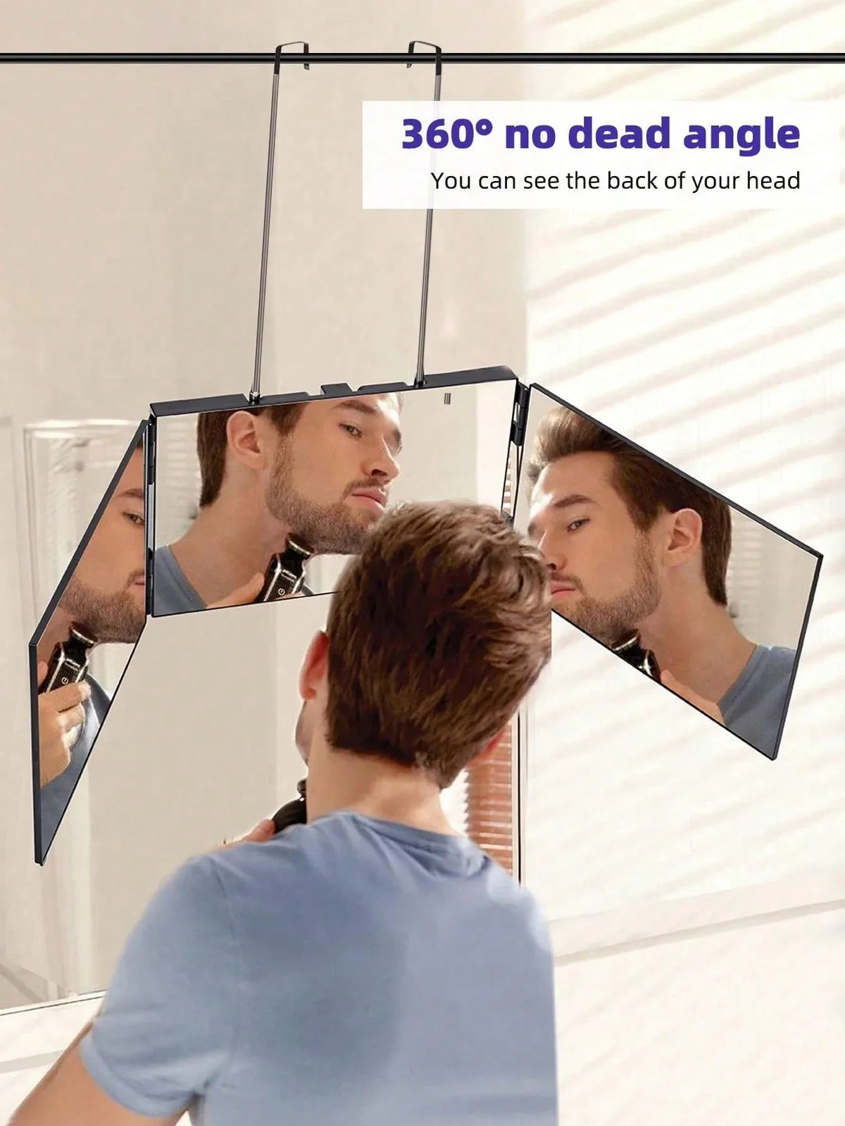 360° Tri-Fold Lighted Vanity Mirror