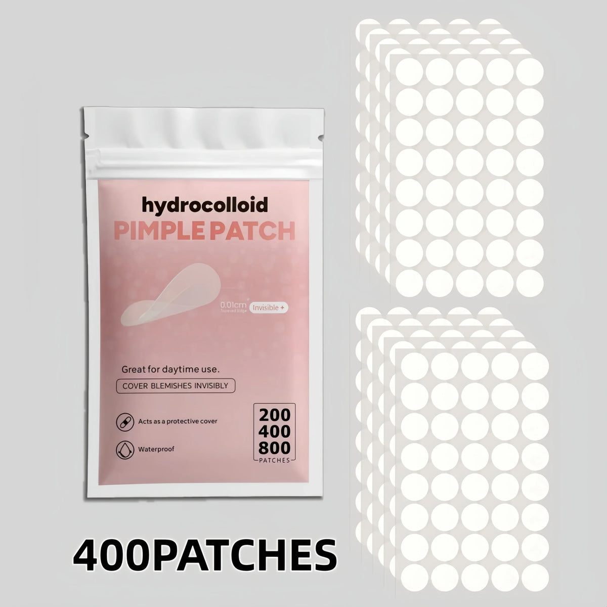 Invisible Hydrocolloid Pimple Patches – Mixed Sizes