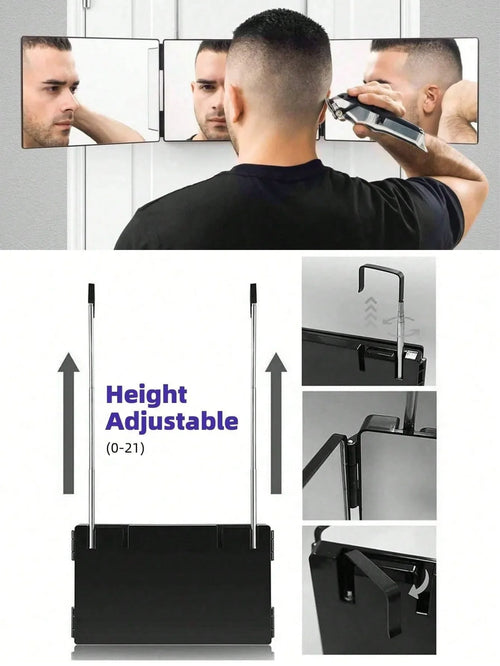 360° Tri-Fold Lighted Vanity Mirror
