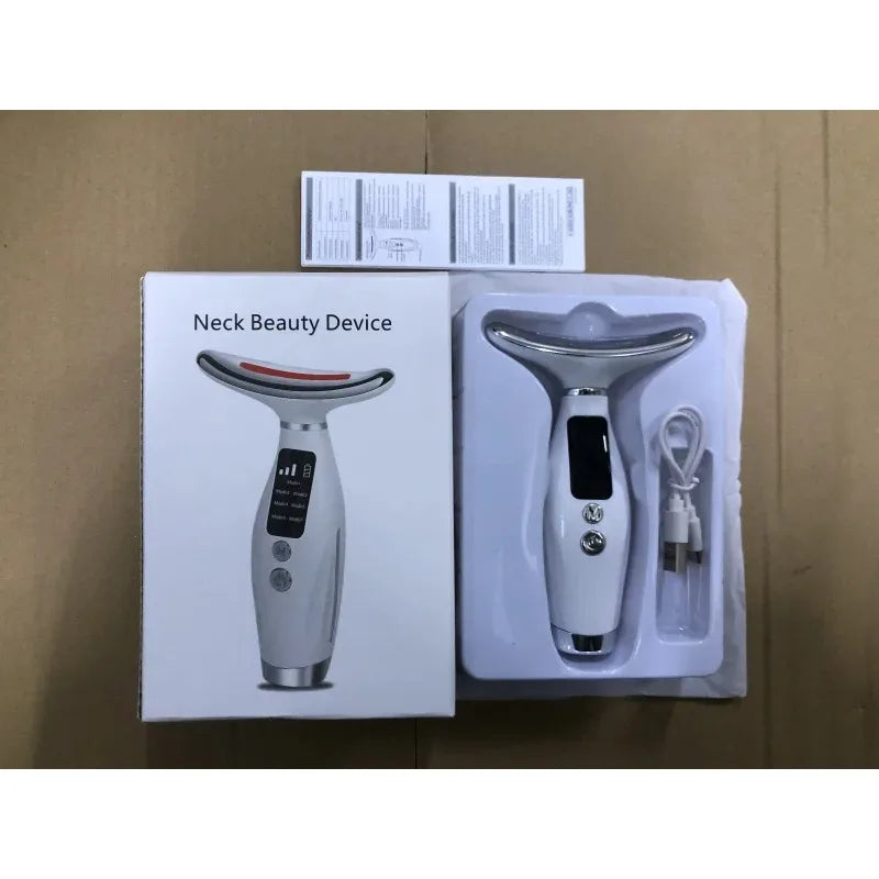 7-Color LED Light Therapy Face & Neck Massager