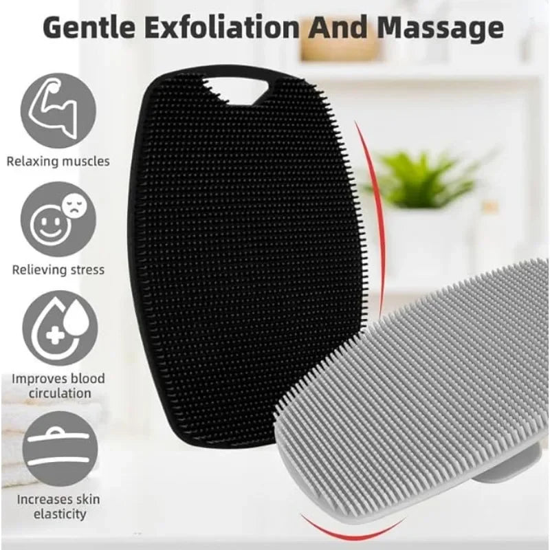 Silicone Exfoliating Body Brush – Deep Cleanse & Massage Scrubber
