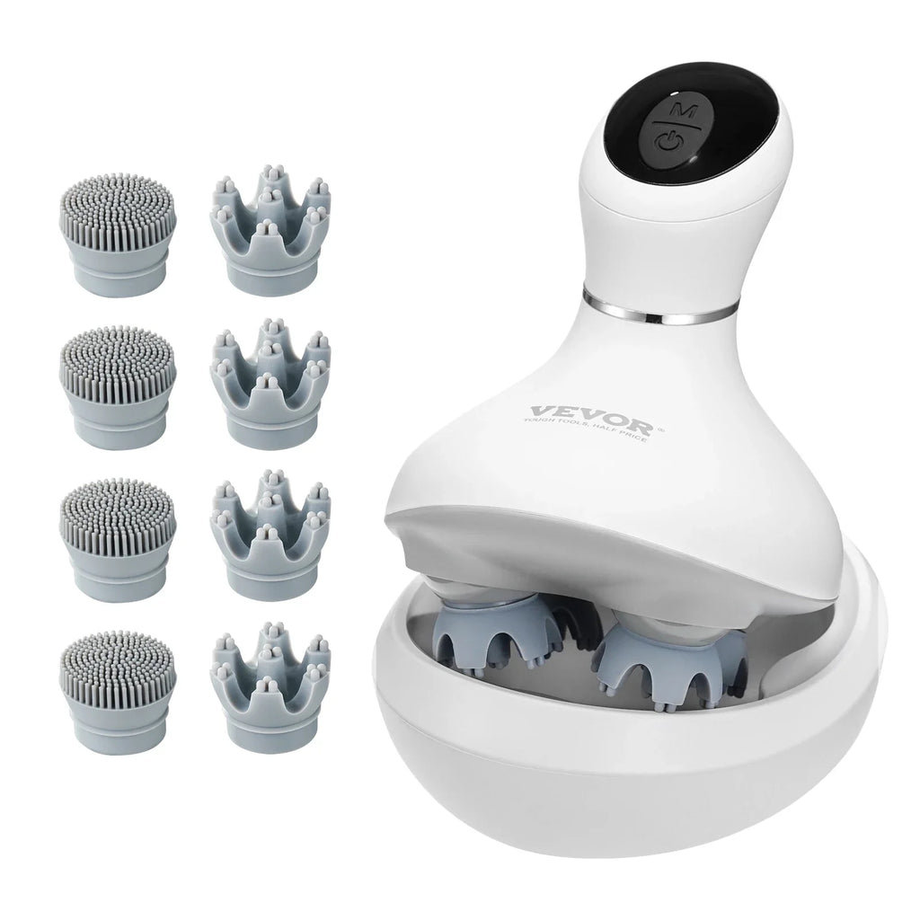 Electric Scalp Massager — Portable Head Massager, 6-Mode Rechargeable