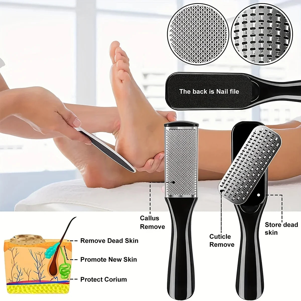 Stainless Steel Pedicure Tool Set – Professional Foot Care Kit