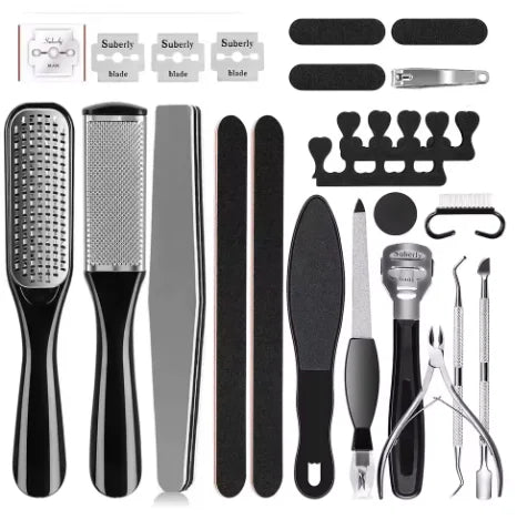 Stainless Steel Pedicure Tool Set – Professional Foot Care Kit